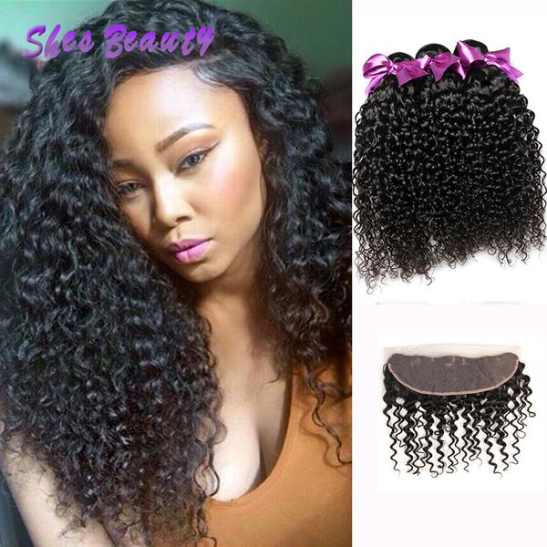 2019 Good Quality Malaysian Hair Bundles With Lace Frontal Closure