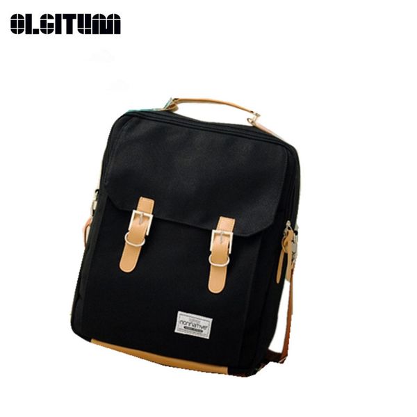 

new canvas backpack girl/boy school shoulder bag fashion multipurpose bag for teenagers sc242