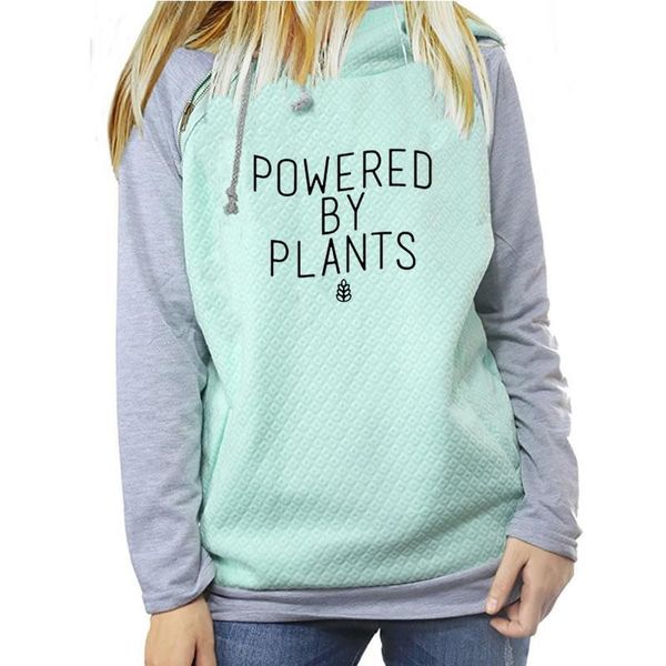 

2018 new fashion vegan letters print zipper decoration print sweatshirt femmes sweatshirts hoodies corduroy girls funny hoody, Black