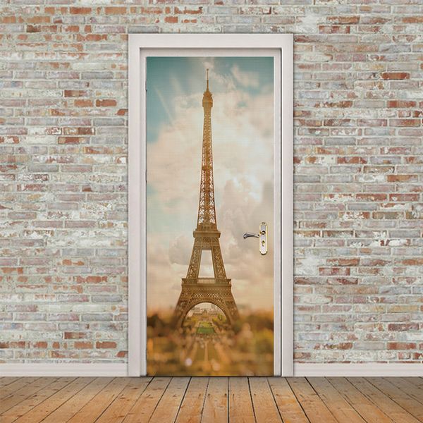 77 200cm Diy 3d Effect Romantic Paris Tower Beautiful View France