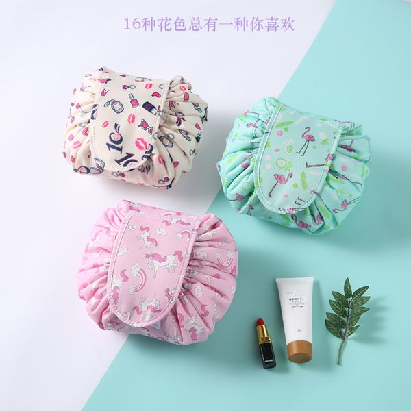 

quiver sonic boom makeup bag travel artifact small fresh collection bag lazy man pull rope makeup bag