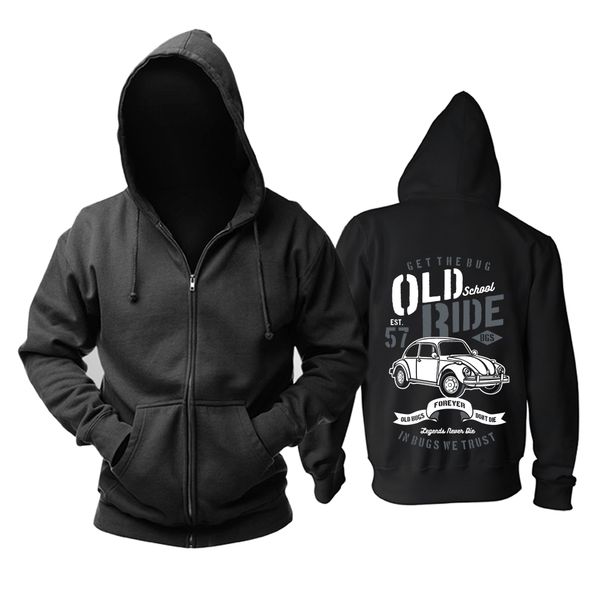 

bloodhoof old school ride printing black cotton men hip hop hoodie asia size