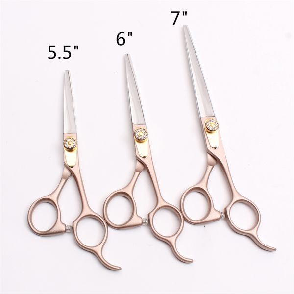 

5.5'' 6" 7" 440c customized logo laser professional human hair scissors cutting shears barbers' hairdressing scisso