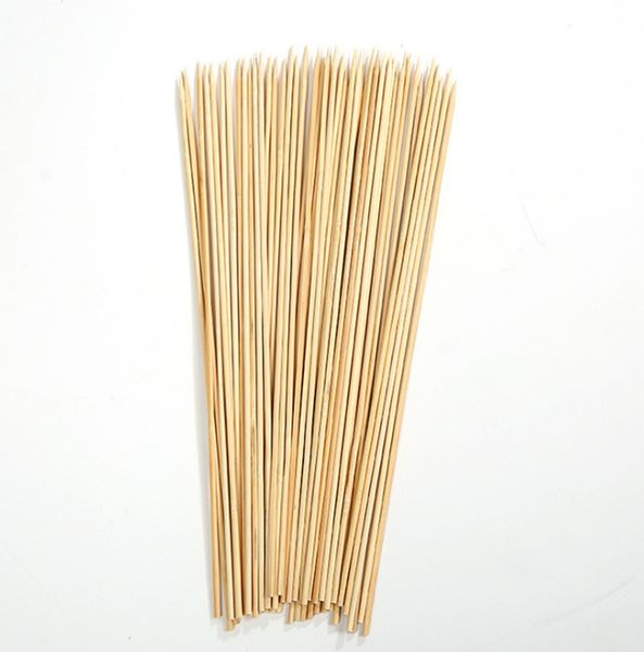 

wooden bamboo skewer 40cm bamboo sticks bambou brochette disposable grill party tornado potato bbq tool wood skewers