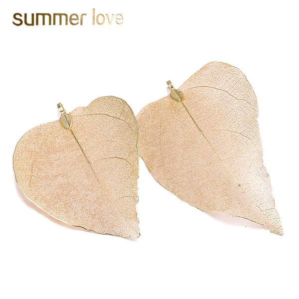 

fashion shape random alloy natural leaf charms for jewelry making womens pendant handmade hanging crafts for diy fashion necklace & earring, Bronze;silver