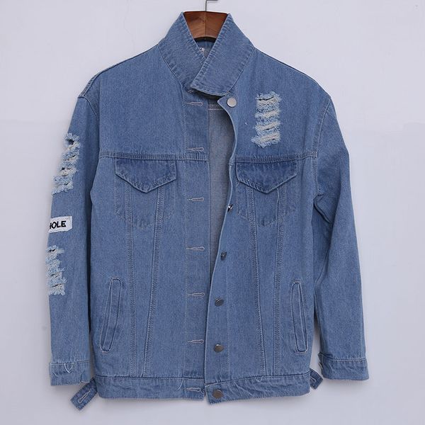 

regular women basic coats autumn winter women denim jacket vintage long sleeve loose female jeans coat casual girls outerwear, Black;brown