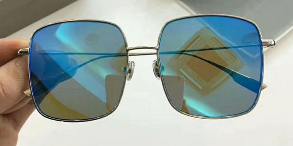 

роскошные солнцезащитные очки популярные summer style покрытие зеркало объектива женщины дизайнер uv защиты итальянской моды площади дизайн, White;black