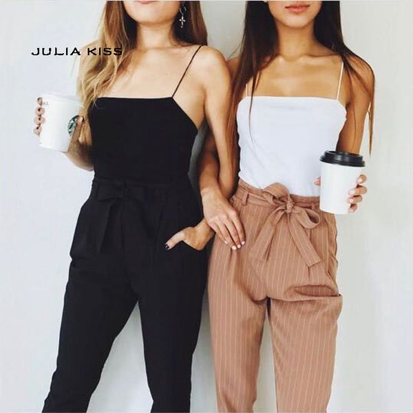 

women casual rib camis (two layers on bust, White