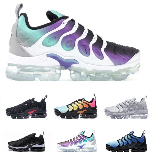 

2018 tn плюс металлический белый серебряный тройной черный мужчины кроссовки с коробкой tn плюс тренер кроссовки обувь бесплатная доставка