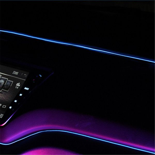 

1M Flexible Neon Light Car Decor Light Neon LED Lamp EL Wire Rope Tube Strip Atmosphere Lights Dance Party Decoration