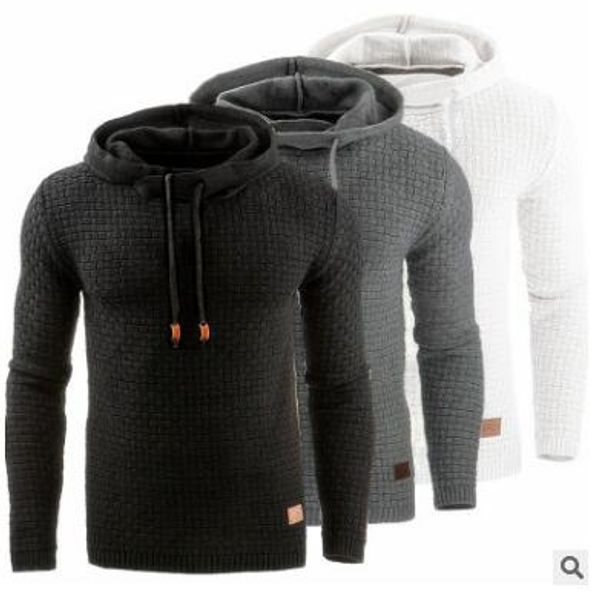 

hoodies men brand male long sleeve solid color hooded sweatshirt 2017 mens hoodie tracksuit sweat coat casual sportswear s-4xl, Black