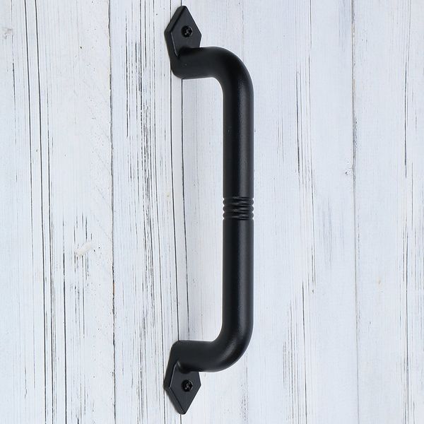 Sliding Barn Door Handle Pull Black Heavy Duty Cast Iron Hardware