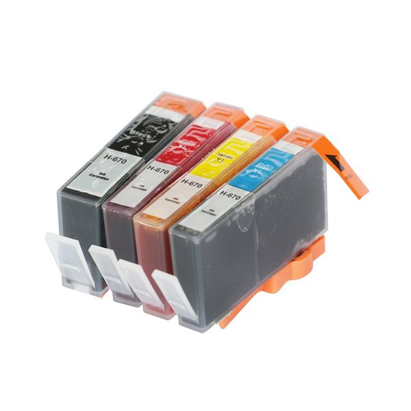 

yotat 1set compatible hp670 ink cartridge for hp 670 for hp deskjet ink advantage 3525/4615/4620/5525/4625