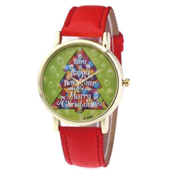 

moment # n03 dropship relogio 2018 fashion women ladies watches glass mirror watch leather strap christmas tree christmas gift, Slivery;brown