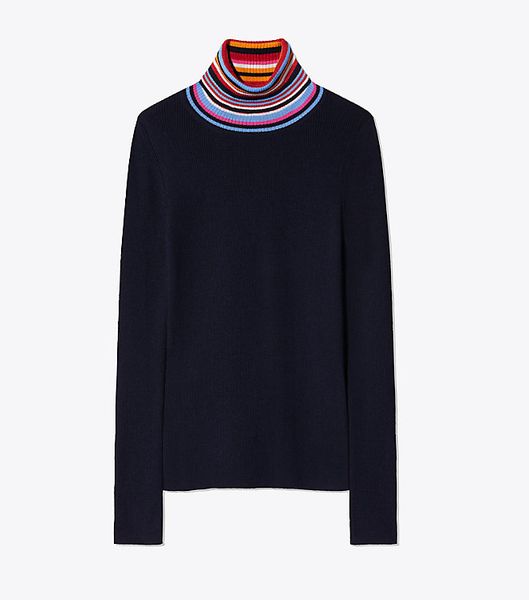 

2018 america lady women turtle neck weater triped knit m o15 tbouch fall autumn weater