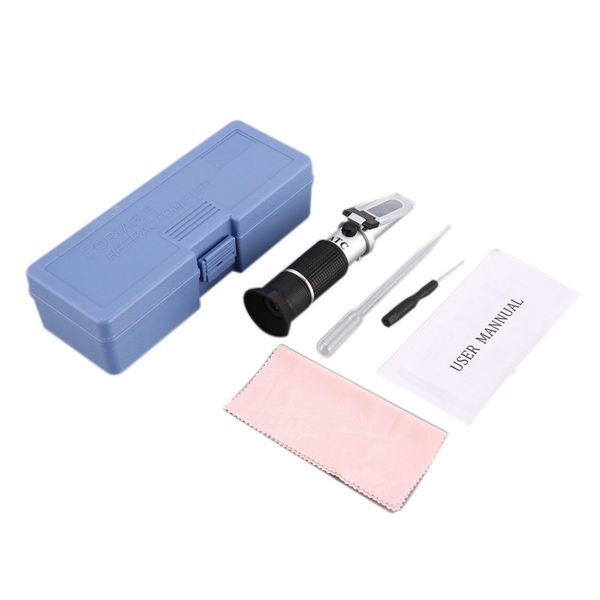 

handheld refractometer 25-40% sugar 0-25% alcohol concentration optical wine content meter mini atc measuring tester