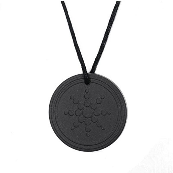 

black jewelry quantum pendant energy necklace pendant lava negative ion energy necklace pendants jewelry gifts s2468, Silver