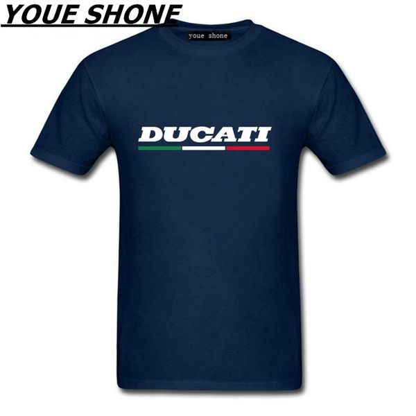 

youth hip-hop t shirts men short-sleeved tee ducati printed 100% cotton t-shirt superbike italy corse mck summer tshirt, White;black