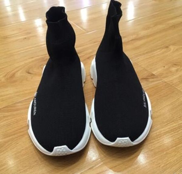 

Весной новые черные носки туфли Высокие трикотажные эластичные дышащие теннисны