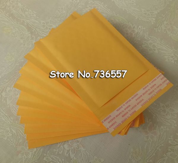 

pb#69+]- yellow 6.3x8.7inch / 160x220mm poly bubble mailer envelopes padded mailing bag self sealing [50pcs] bubble bags