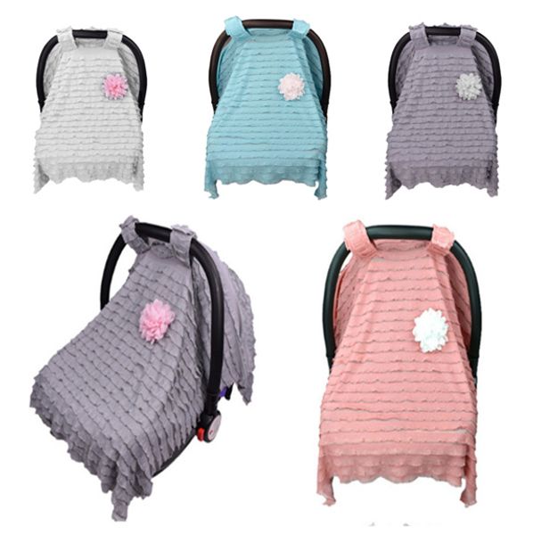 2019 Baby Car Seat Cover With Lovely Flower For Newborn Cat Canopy Infant Basket Stroller Accessories Lc765 1 From Jerry111 4 68