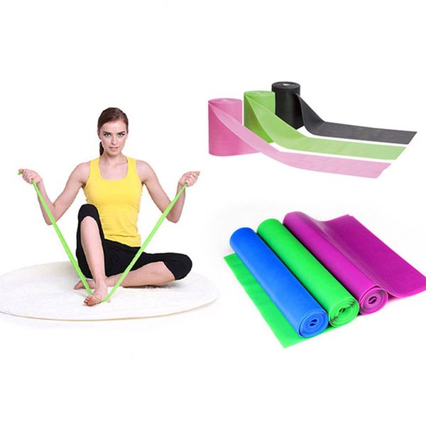

natural emulsion yoga belt exercise resistance belt stretch fitness strength training latex elastic bands workout 150cm
