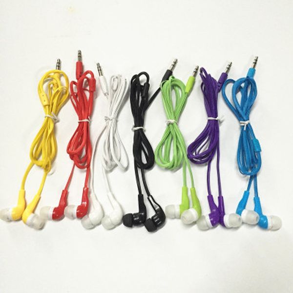 

100pcs earphone fedex universal 3.5mm crystal line earphone in-ear fit mp3 phone gift earphone