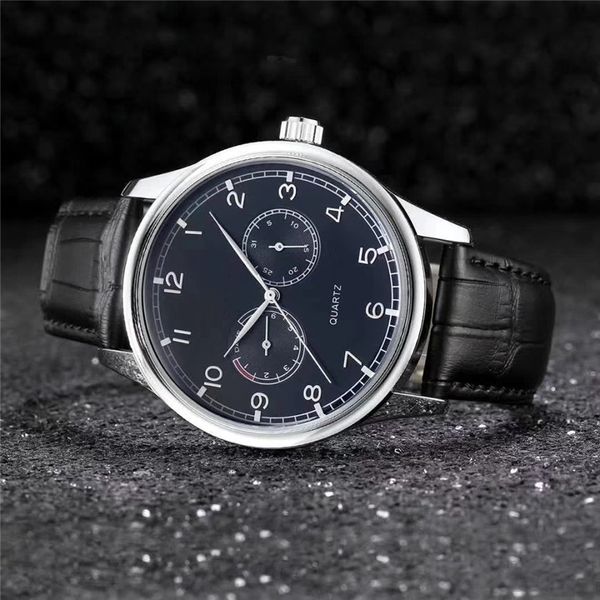 

Кожаные часы мужские бизнес свободного покроя часы с календарь кварцевые часы класса люкс высокого качества