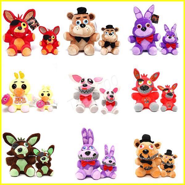 

Плюшевые игрушки 15см 25см Five Nights At Freddy FNAF Куклы мягкие игрушки Golden Freddy fazbear Mangle foxy bea
