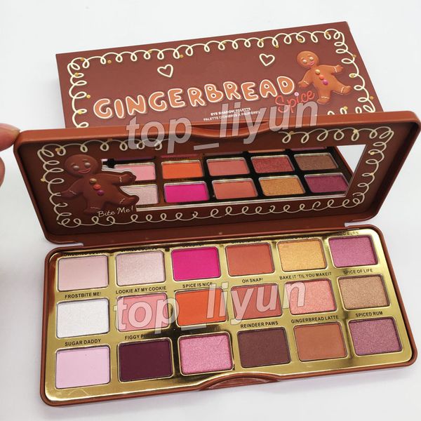 

New Gingerbread Spice eye shadow palette 18 colors sweet peach eyeshadow palette Chocolate makeup Shimmer sweet gingerbread Eyeshadow by DHL