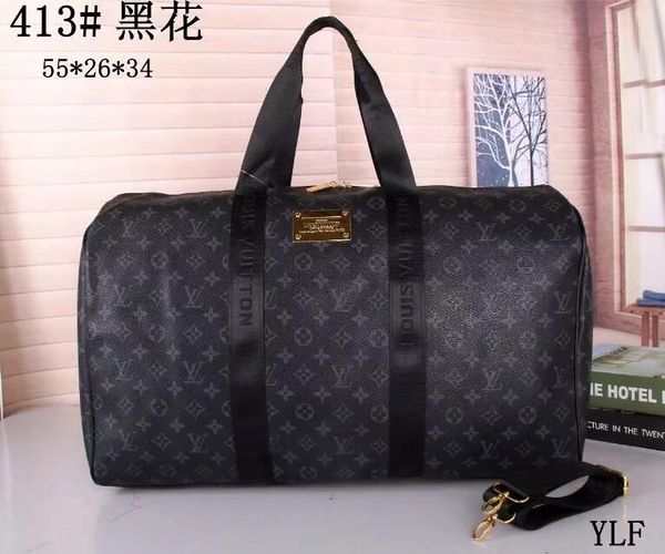 

2018 new fa hion men women travel bag duffle bag brand de igner luggage handbag large capacity port bag 55x26x34cm