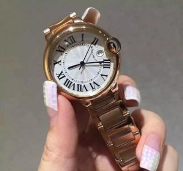 

luxury top brand lady часы мода золото из нержавеющей стали женщины relogio feminino высокого качества rosegold кварцевые наручные часы 6987, Slivery;brown