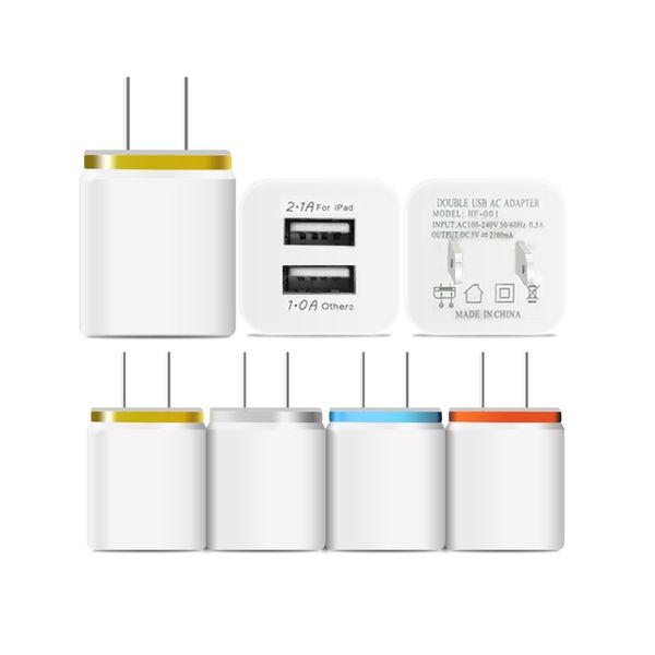 

Dual u b wall charger 5v 2 1a 1a metal travel adapter u eu plug ac power adapter for am ung 8 note 8