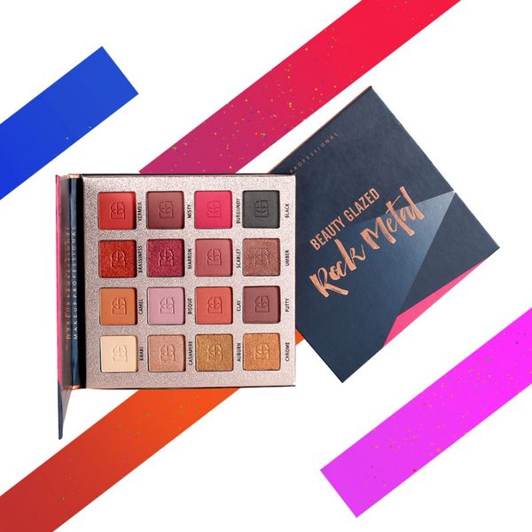 

16 colors glitter eyeshadow pallete matte shimmer make up palette luminous multiple styles eye shadow palette w1