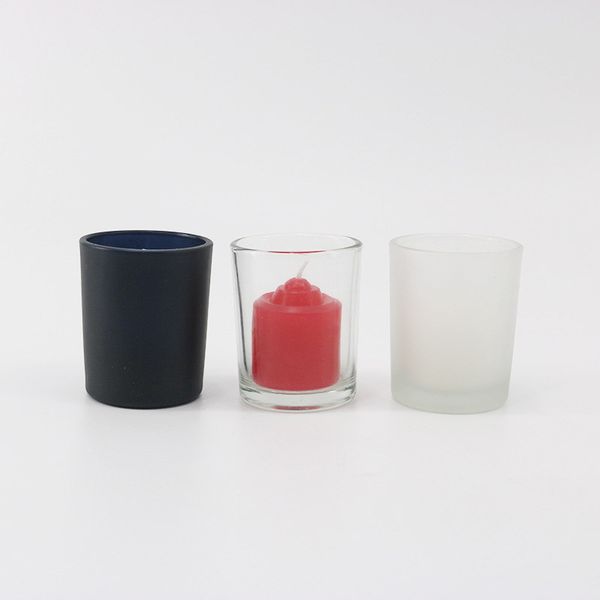 

7.4*8cm glass candle holders for wedding party candlestick home l bar decoration