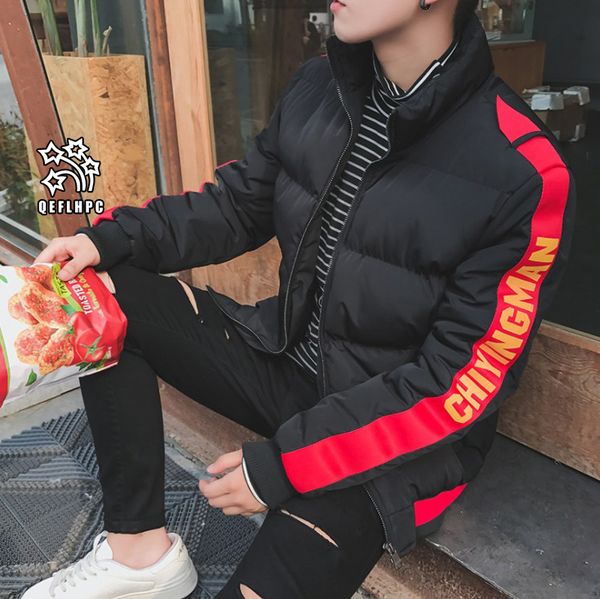 

autumn winter fashion casual youth men jacket loose coat jackets men outerwear &coats stand collar long sleeve thick adding cotton ah36, Black;brown