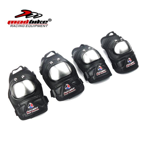 

madbike motocross knee elbow protection with stainless steel protector motorbike knee brace pads guard protecter for motorcycle