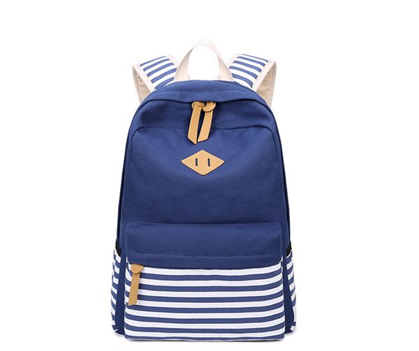 

новый свежий стиль холст полоса лоскутное дизайнер рюкзаки студенты рюкзак сумки мужчины женщины мода школа рюкзак