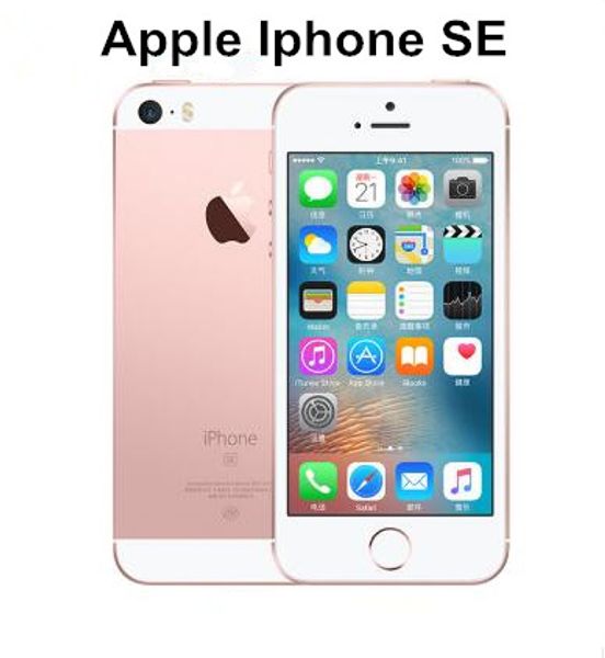 

original unlocked apple iphone se 4.0" inch 16/64 gb rom 2gb ram 12mp a9 chip ios 9.3 fingerprint dual-core 4g lte refurbished smartpho