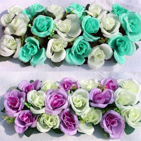 

45*20cm wedding decoration artificial flowers trend party background wall fake simulation silk flower scene props romantic design 10qs zz
