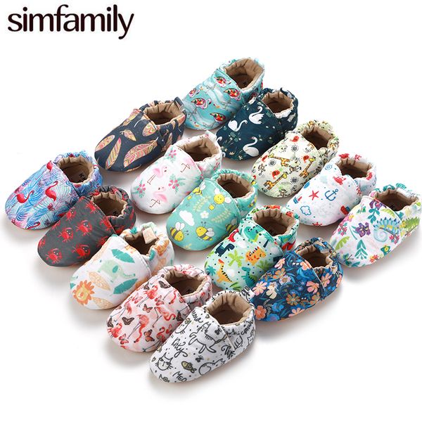 

simfamily]kid girls boy first walkers soft infant toddler shoes cute flower soles crib shoes footwear for newborns baby