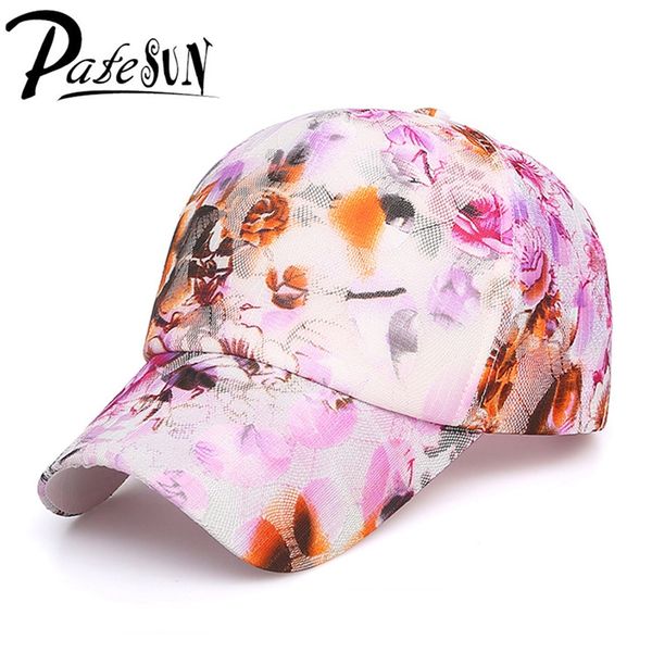

patesun casual women print baseball caps fashion snapback caps for ladies girls adjust driving female hat, Blue;gray