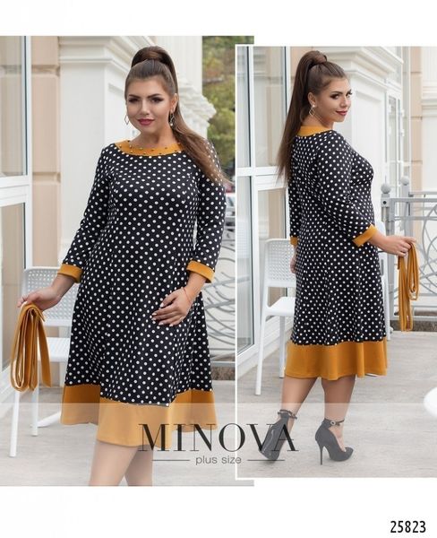 

vintage black women dress plus size winter dress polka dot christmas party 5xl 6xl red yellow flare female vestidos, Black;gray