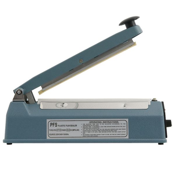 

12" Impulse Sealer Manual Heat Sealing Machine Poly Tubing Plastic Bag 2X Teflon