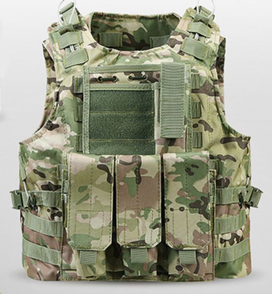

usmc airsoft tactical vest molle combat assault plate carrier tactical vest 7 colors cs outdoor clothing hunting vest, Black;green