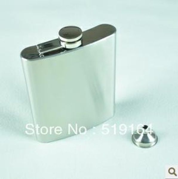 

outdoor portable 18oz liquor stainless steel hip flask wine pot flagon with funnel