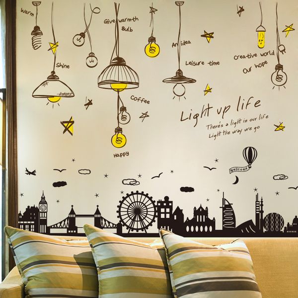 SHIJUEHEZI Nordic Style Chandeliers Wall Stickers PVC DIY Buildings Home Decor Sticker For Living Room Baseboard Decoration SHIJUEHEZI Princess SHIJUEHEZI Nordic Style Chandeliers Wall Stickers PVC DIY Buildings Home Decor Sticker For Living Room Baseboard Decoration SHIJUEHEZI Princess
