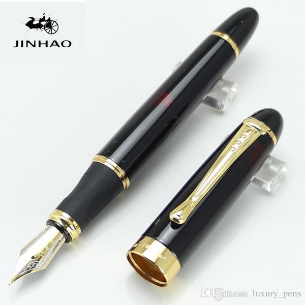 

Promotion-Jinhao X450 High quality Iraurita Fountain pen Full metal Golden Clip luxury pens Caneta Stationery Office school supplies