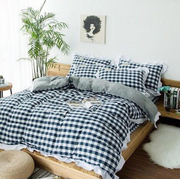 Pastoral Style Super Soft Coral Bedding Sets Lanny Princess Full