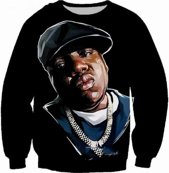 

fashion women/men rapper cool harauku style funny 3d printed crewneck sweatshirts hoodies k212, Black